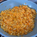 El cooksnap de Maricarmen Meza cuando hizo Arroz de coliflor fácil y rápido.