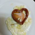El cooksnap de Ana Isabel G C cuando hizo Corazones de Frankfurt, huevo y queso rallado.