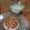 Cooksnap dari fitri untuk resep Nasi Hainan Tim w/ Sup Tahu😘