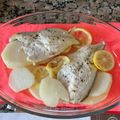 El cooksnap de Bea cuando hizo Lubina al horno con Limón y patatas.
