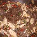 El cooksnap de Rubén Ponce cuando hizo Noodles de verduras y pollo.