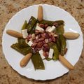 El cooksnap de Carmen cuando hizo Ensalada de pimientos de Padrón con taquitos de jamón ibérico y queso fresco de cabra.