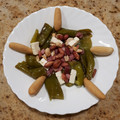 El cooksnap de Carmen cuando hizo Ensalada de pimientos de Padrón con taquitos de jamón ibérico y queso fresco de cabra.