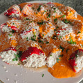 El cooksnap de Luis Brime cuando hizo Pimientos del piquillo rellenos de carne.