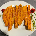 Simi and Milo's cooksnap of when they made Sweet potato fries:.