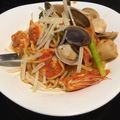 Sandy 的 鮮蝦番茄義大利麵。 cooksnap