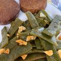 El cooksnap de Lucía Maza cuando hizo Judías verdes al ajoarriero.