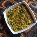 Anshi Seth का कुकस्नैप जब उन्होंने पालक चना दाल सब्ज़ी (दाल भाजी) बनाया था।