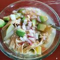 El cooksnap de Hector I. Martinez cuando hizo Caldo de pollo con arroz blanco.