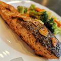 PTKamilla Cooksnap-ja, amikor elkészítette a(z) Vajas fokhagymás bőrös lazac steak receptet.