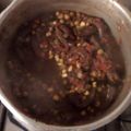 El cooksnap de Natalia Morales cuando hizo Saltado de hígado.