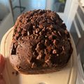El cooksnap de Marcos Moyano cuando hizo Budín de chocolate en panificadora Atma.