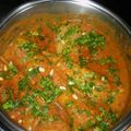 El cooksnap de josi E. cuando hizo Rape con salsa de pimientos y piñones al vino dorado.