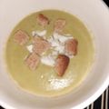 El cooksnap de Esther Soto cuando hizo Crema de chícharos.