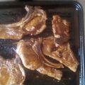 El cooksnap de Yulianny Rivero cuando hizo Chuletas de cerdo caramelizadas.