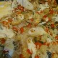 El cooksnap de Marina Lucila Pizzolato cuando hizo Filet de merluza con una caricia de roquefort.