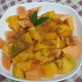 El cooksnap de Maria Cocinillas cuando hizo Macedonia de frutas y ron.