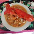 El cooksnap de Merche Pons Bolivar cuando hizo Arroz Caldoso Bogavante.