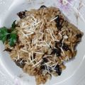 El cooksnap de Norali cuando hizo Risotto de Hongos de Pino.