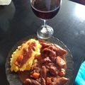 El cooksnap de Nahuel Ladino cuando hizo Jamón de cerdo al vino tinto con puré mixto🍷.