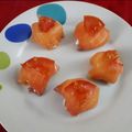 El cooksnap de Julia C. cuando hizo Bombones de salmón ahumado con mousse de queso.