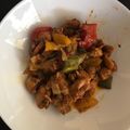 El cooksnap de Celia Zhang cuando hizo Pollo con verduritas.