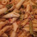 El cooksnap de Soraya Mendoza Moreno cuando hizo Espaguetis con gambas verdura con salsa de soja.