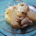 El cooksnap de Mariana Iglesias cuando hizo Filet de merluza a la crema con papas.