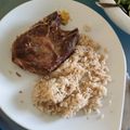 Cooksnap από susana στη συνταγή Ρύζι στο φούρνο με χοιρινές μπριζόλες