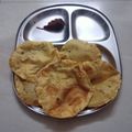 Anupama's cooksnap of when they made Aloo Puri.