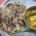 Priya nain का कुकस्नैप जब उन्होंने आलू का पराठा बनाया था।