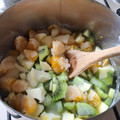 El cooksnap de Andrea Figueroa Olivera cuando hizo Mermelada de kiwi 🥝 y manzana 🍏🍯.