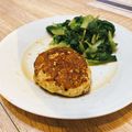 挑嘴吃貨減肥中 的 雞肉豆腐漢堡排 cooksnap