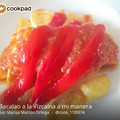 El cooksnap de Marisa Marcos Ortega cuando hizo Tortillitas de bacalao con salsa a la Vizcaína.