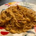 El cooksnap de Andrés cuando hizo Spaghettis a la carbonara.