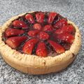 El cooksnap de María Amelia cuando hizo Tarta de requesón con chocolate y frambuesas.