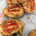 El cooksnap de Isaías cuando hizo Papas rellenas con champiñón y huevo.