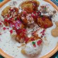anushka goel का कुकस्नैप जब उन्होंने दही भल्ला पापड़ी चाट (dahi bhalla papdi chaat recipe in Hindi) बनाया था।