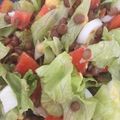 El cooksnap de Stefania cuando hizo Ensalada de Lentejas, tomate, lechuga y huevo.