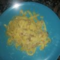 El cooksnap de Juande Ramirez Dominguez cuando hizo Tagliatella con queso mascarpone champiñones y bacon.