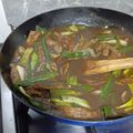 El cooksnap de Ariel Arroyo Roa cuando hizo Carne Mongoliana.