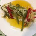 El cooksnap de Javier Rubin Lopez "el salsero" cuando hizo Lomo de bacalao desalado en piperrada.
