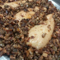 El cooksnap de Mari Carmen cuando hizo Calamares rellenos de habitas y setas con jamón serrano.