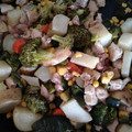 El cooksnap de Mariana Ponce cuando hizo Pechugas de pollo con vegetales al horno.