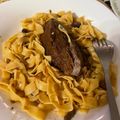 Ioulia -Juliana. 's cooksnap of when they made Ζαρκάδι με χυλοπίτες στο φούρνο!!!.