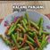 Cooksnap Hani Shaimi semasa beliau membuat Kacang Panjang & Bilis Goreng.