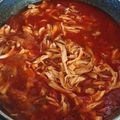 El cooksnap de sugey Martínez de la paz cuando hizo Tinga de pollo.