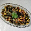 کوک اسنپ 👩🏻‍🍳Ericook بعد از امتحان کردن آلو پالَک با رب انار 😋😍 (خوراک سیب زمینی و اسفناج پاکستانی) شام ساده.
