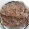 Rajeshwari Bhat's cooksnap of when they made Ragi dosa.