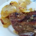 El cooksnap de Mamen Mateo cuando hizo Costillas de cerdo con vino y miel.